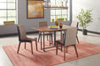 Redbridge Upholstered Side Chairs Grey and Natural Walnut (Set of 2) - Furniture Land (Milwaukee, WI)