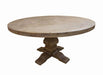 Florence Round Pedestal Dining Table Rustic Smoke - Furniture Land (Milwaukee, WI)