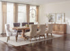 Florence Double Pedestal Dining Table Rustic Smoke - Furniture Land (Milwaukee, WI)