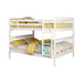 Chapman Full Over Full & Twin Over Full Bunk Bed Black & White - Furniture Land (Milwaukee, WI)