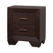 Kauffman 2-drawer Nightstand Dark Cocoa - Furniture Land (Milwaukee, WI)