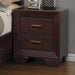 Kauffman 2-drawer Nightstand Dark Cocoa - Furniture Land (Milwaukee, WI)