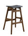 Finnick Tapered Legs Bar Stools Dark Grey and Walnut (Set of 2) - Furniture Land (Milwaukee, WI)