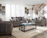 Salizar Flared Arm Loveseat Grey - Furniture Land (Milwaukee, WI)