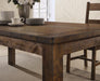 Coleman Rectangular Dining Table Rustic Golden Brown - Furniture Land (Milwaukee, WI)