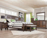 Franco Eastern King & Queen Panel Bed Antique White & Oak - Furniture Land (Milwaukee, WI)