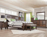 Franco Eastern King & Queen Panel Bed Antique White & Oak - Furniture Land (Milwaukee, WI)