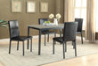 Garza Rectangular Dining Table Black - Furniture Land (Milwaukee, WI)
