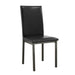 Garza Upholstered Dining Chairs Black (Set of 2) - Furniture Land (Milwaukee, WI)