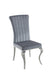 Betty Upholstered Side Chairs Grey and Chrome (Set of 4) - Furniture Land (Milwaukee, WI)