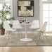Lowry Round Dining Table White - Furniture Land (Milwaukee, WI)