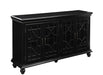Kovu 4-door Accent Cabinet Black - Furniture Land (Milwaukee, WI)