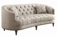 Avonlea Sloped Arm Upholstered Sofa Trim Grey - Furniture Land (Milwaukee, WI)