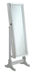 Elle Jewelry Cheval Mirror with Crytal Trim Silver - Furniture Land (Milwaukee, WI)
