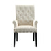 Alana Tufted Back Upholstered Arm Chair Beige - Furniture Land (Milwaukee, WI)