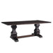 Parkins Double Pedestals Dining Table Rustic Espresso - Furniture Land (Milwaukee, WI)