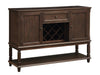 Parkins Server with Lower Shelf Rustic Espresso - Furniture Land (Milwaukee, WI)