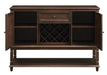 Parkins Server with Lower Shelf Rustic Espresso - Furniture Land (Milwaukee, WI)
