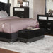 Barzini Tufted Rectangular Trunk with Nailhead Black - Furniture Land (Milwaukee, WI)