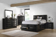 Briana Eastern King Platform Storage Bed Black - Furniture Land (Milwaukee, WI)