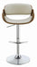 Dana Adjustable Bar Stool Ecru and Chrome - Furniture Land (Milwaukee, WI)