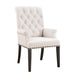Alana Upholstered Arm Chair Beige and Smokey Black - Furniture Land (Milwaukee, WI)