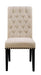 Alana Upholstered Side Chairs Beige and Smokey Black (Set of 2) - Furniture Land (Milwaukee, WI)