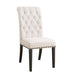 Alana Upholstered Side Chairs Beige and Smokey Black (Set of 2) - Furniture Land (Milwaukee, WI)