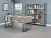 Analiese 4-drawer Writing Desk Grey Driftwood - Furniture Land (Milwaukee, WI)