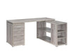 Yvette L-shape Office Desk Grey Driftwood - Furniture Land (Milwaukee, WI)