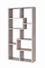 Theo 10-shelf Bookcase Grey Driftwood - Furniture Land (Milwaukee, WI)