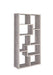 Theo 10-shelf Bookcase Grey Driftwood - Furniture Land (Milwaukee, WI)