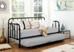 Marina Twin Metal Daybed with Trundle Black - Furniture Land (Milwaukee, WI)