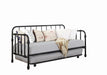 Marina Twin Metal Daybed with Trundle Black - Furniture Land (Milwaukee, WI)