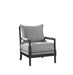 Blanchett Cushion Back Accent Chair Grey and Black - Furniture Land (Milwaukee, WI)
