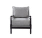 Blanchett Cushion Back Accent Chair Grey and Black - Furniture Land (Milwaukee, WI)