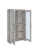 Alejo 2-door Tall Cabinet Grey Driftwood - Furniture Land (Milwaukee, WI)