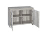Enoch 2-door Accent Cabinet Grey Driftwood - Furniture Land (Milwaukee, WI)