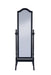 Cabot Rectangular Cheval Mirror with Arched Top Black - Furniture Land (Milwaukee, WI)