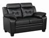 Finley Tufted Upholstered Loveseat Black - Furniture Land (Milwaukee, WI)