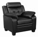 Finley Tufted Upholstered Chair Black - Furniture Land (Milwaukee, WI)