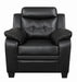 Finley Tufted Upholstered Chair Black - Furniture Land (Milwaukee, WI)