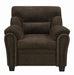 Clementine Upholstered Chair with Nailhead Trim Brown - Furniture Land (Milwaukee, WI)