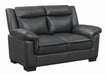 Arabella Pillow Top Upholstered Loveseat Grey - Furniture Land (Milwaukee, WI)