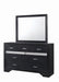 Miranda 7-drawer Dresser Black and Rhinestone - Furniture Land (Milwaukee, WI)