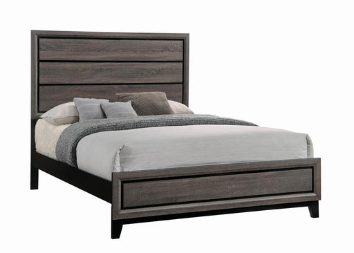 Watson Eastern King & Queen Bed Grey Oak and Black - Furniture Land (Milwaukee, WI)