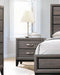 Watson 2-drawer Nightstand Grey Oak and Black - Furniture Land (Milwaukee, WI)