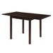 Kelso Rectangular Dining Table with Drop Leaf Cappuccino - Furniture Land (Milwaukee, WI)