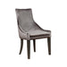 Phelps Upholstered Demi Wing Chairs Grey (Set of 2) - Furniture Land (Milwaukee, WI)