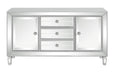Leticia 3-drawer Accent Cabinet Silver - Furniture Land (Milwaukee, WI)